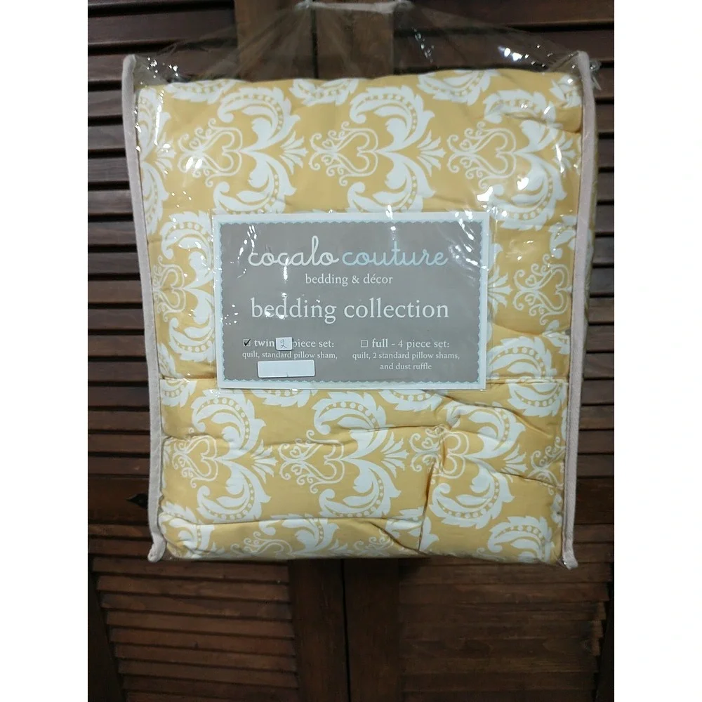 Bedding Twin Cocalo Couture - Delilah Paisley Pattern -‎ Quilt Comforter & Sham